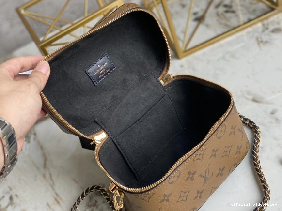 Official oldcobbler VUITTON VANITY PM LOUIS 0718